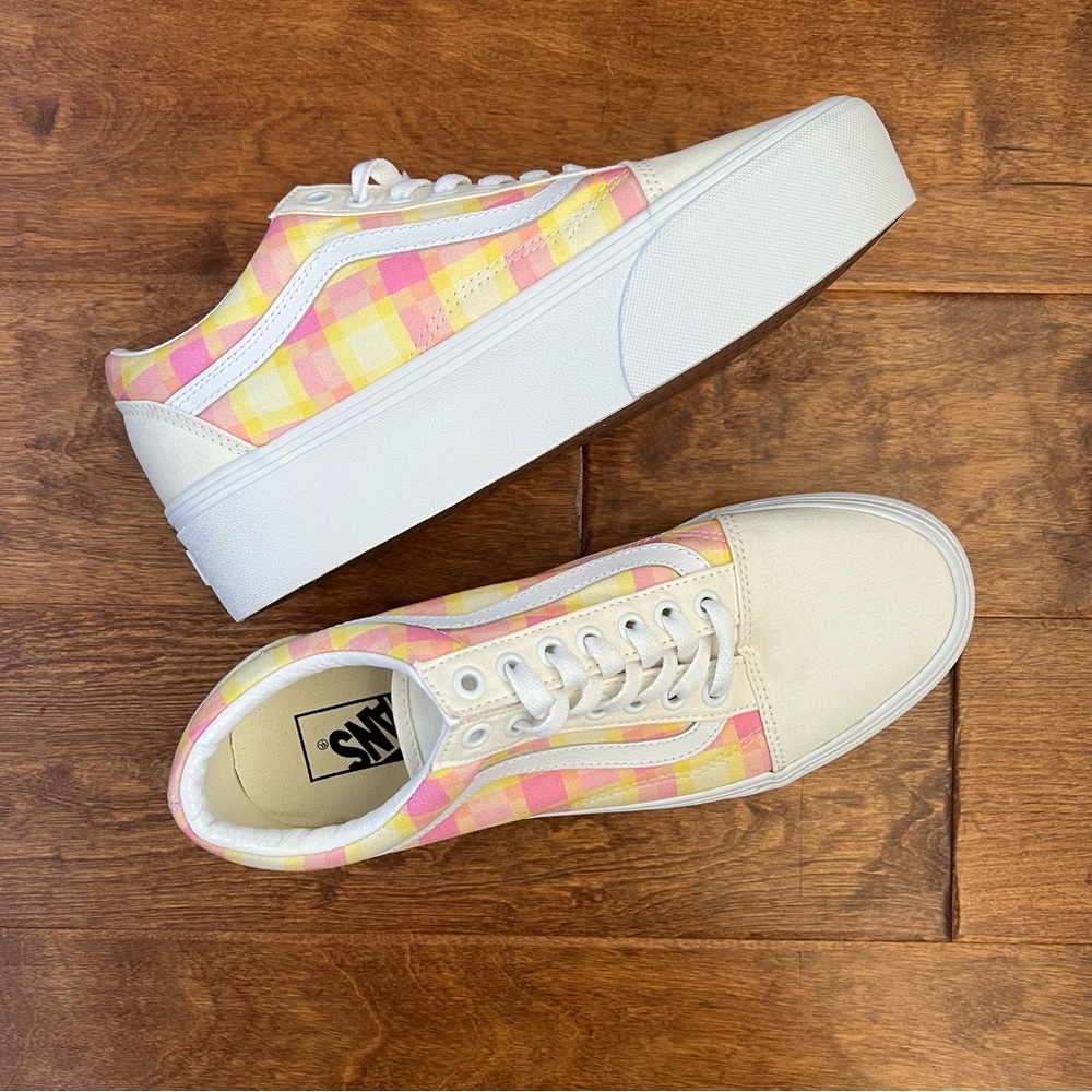 Vans Old Skool platform Stackform pastel picnic
NWOT